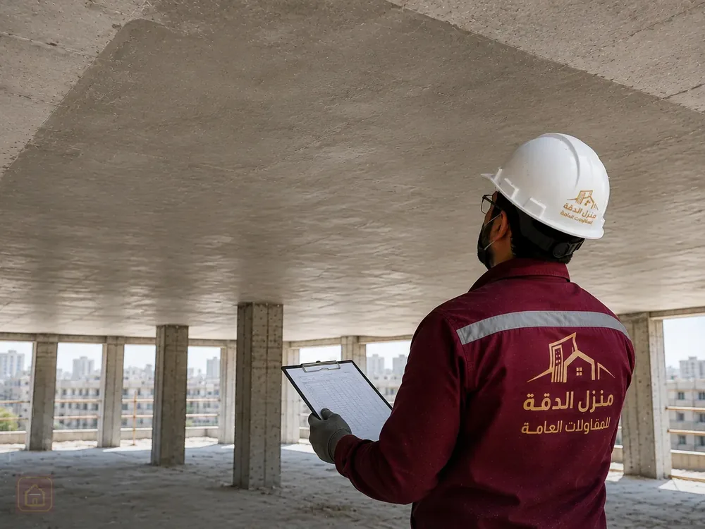 معالجة وإصلاح الخرسانة والأسقف في جدة — نتيجة الأعمال بعد التنفيذ