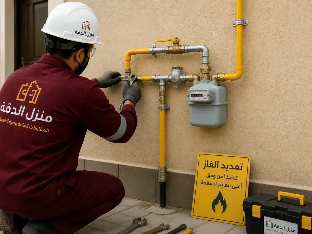 تمديدات وشبكات الغاز في الجموم