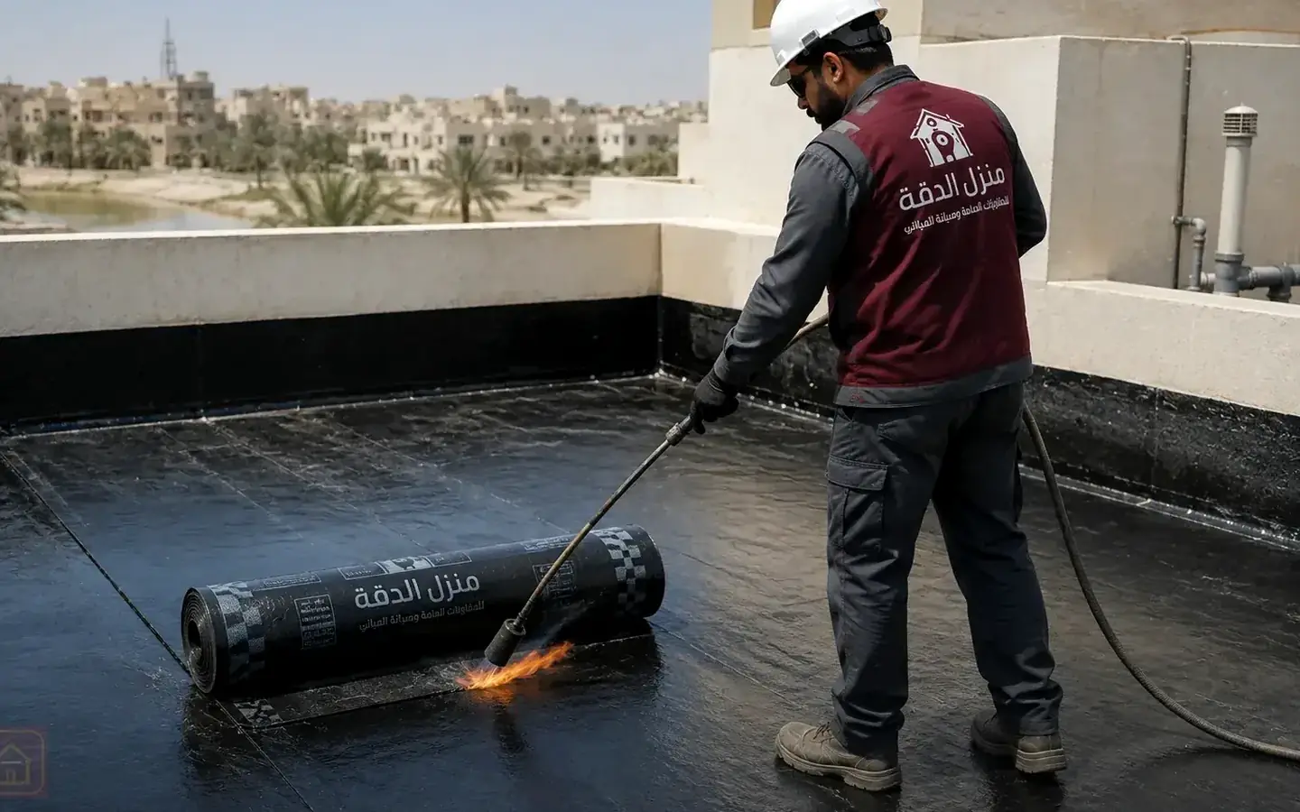 العزل المائي والحراري في الجموم — صورة توضيحية للخدمة