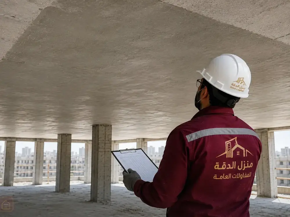 معالجة وإصلاح الخرسانة والأسقف في مكة — نتيجة الأعمال بعد التنفيذ