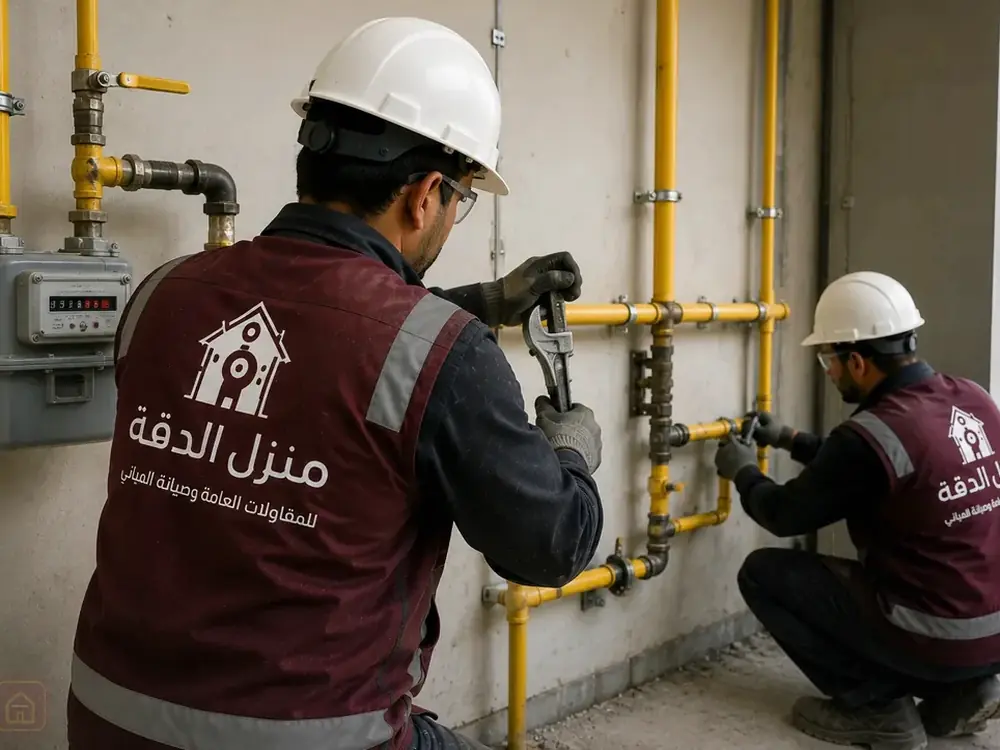تمديدات وشبكات الغاز في مكة — مرحلة فحص وتشخيص الحالة