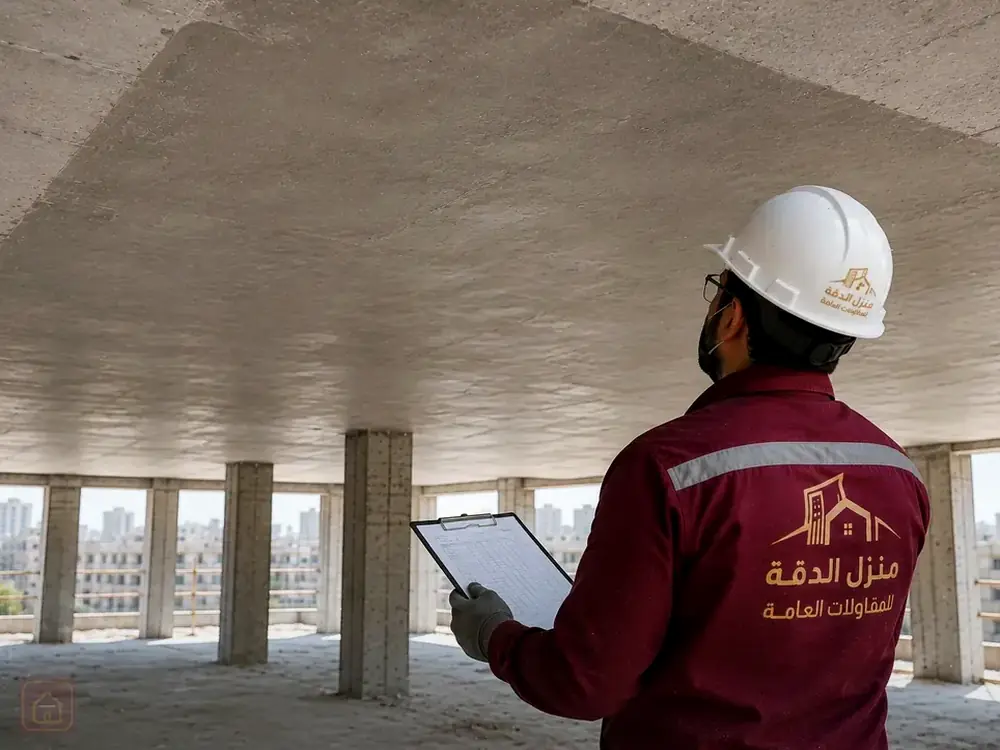 معالجة وإصلاح الخرسانة والأسقف في الطائف — نتيجة الأعمال بعد التنفيذ