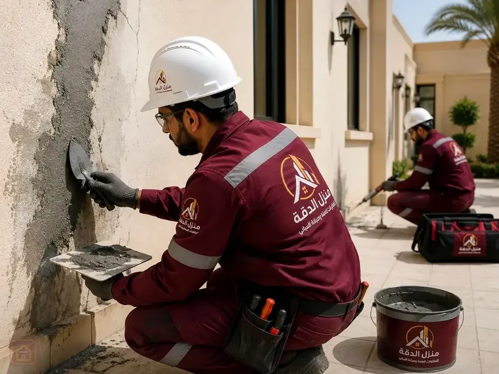 معالجة تشققات الجدران في الطائف