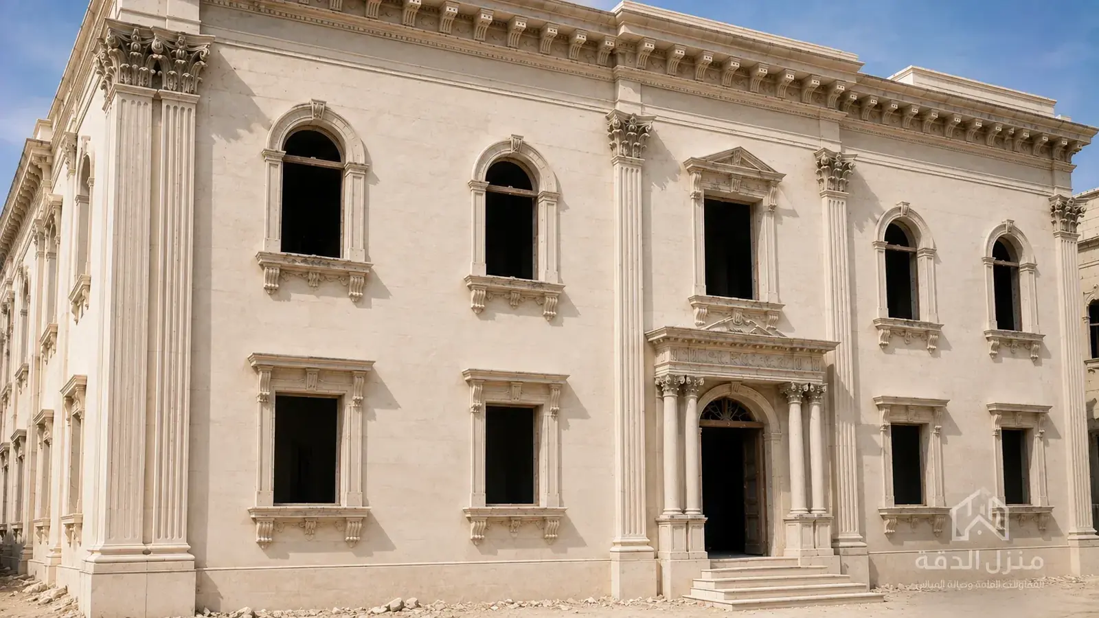 حالة المشروع بعد التنفيذ - ترميم واجهة مبنى سكني في الخبر