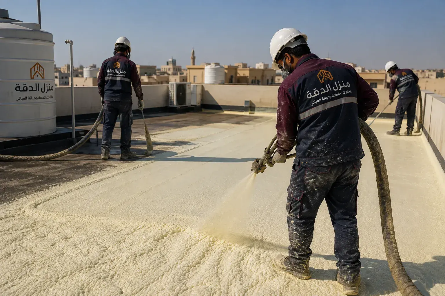 الصورة الرئيسية لمشروع عزل سطح فيلا بالفوم في جدة