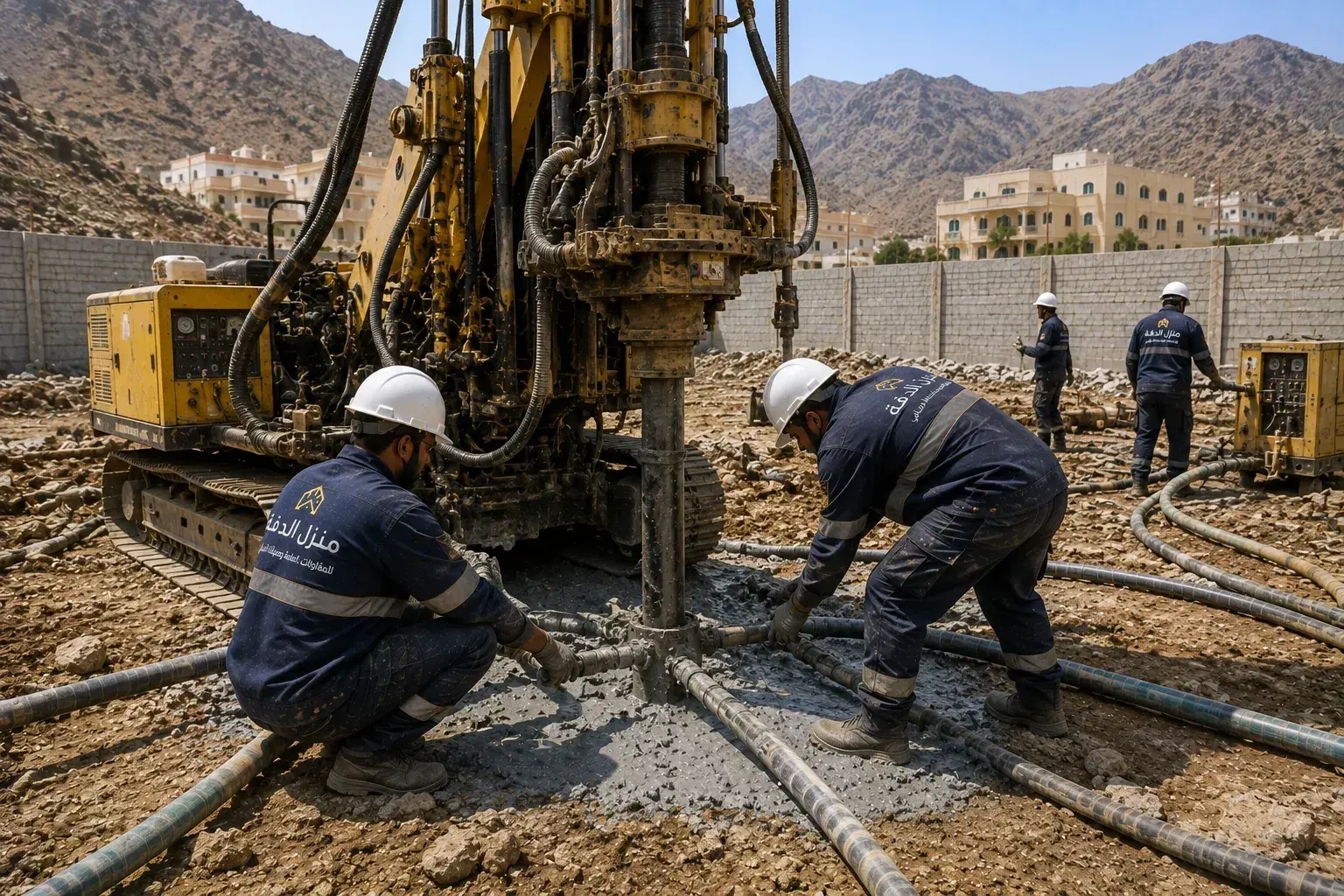 مشروع حقن وتثبيت تربة في الطائف