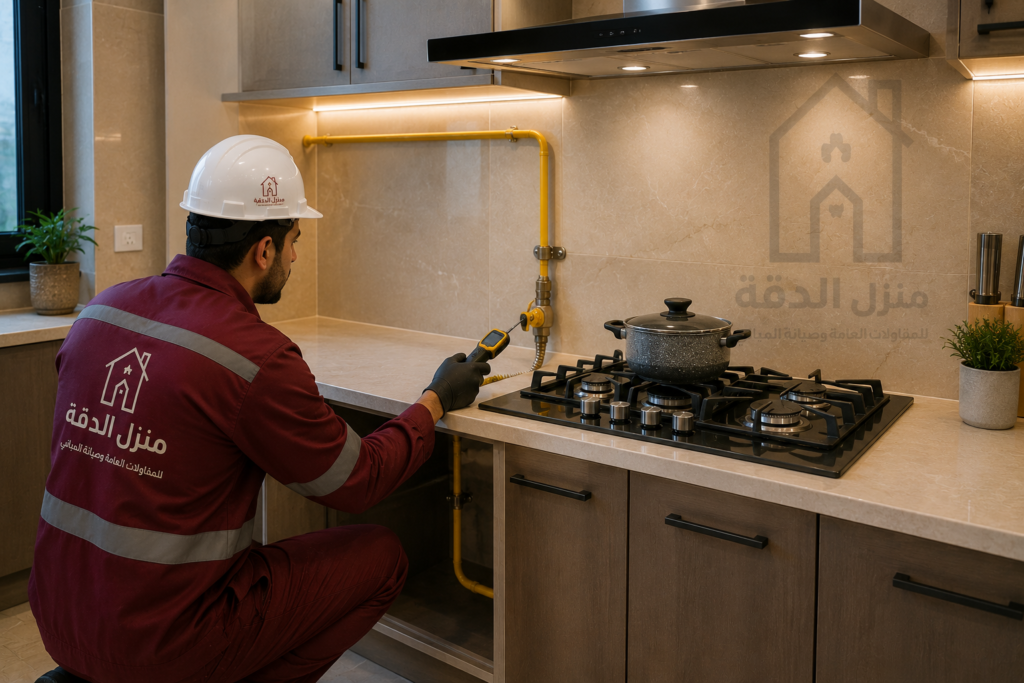 تمديدات وشبكات الغاز في الرياض — مرحلة تنفيذ الأعمال