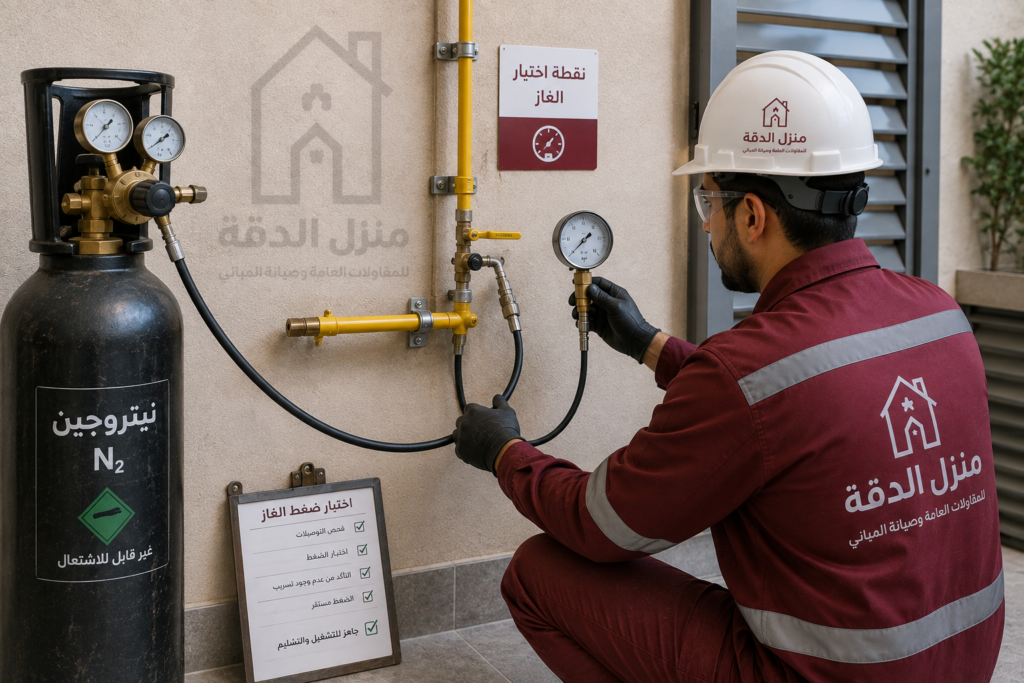 تمديدات وشبكات الغاز في الرياض — نتيجة الأعمال بعد التنفيذ