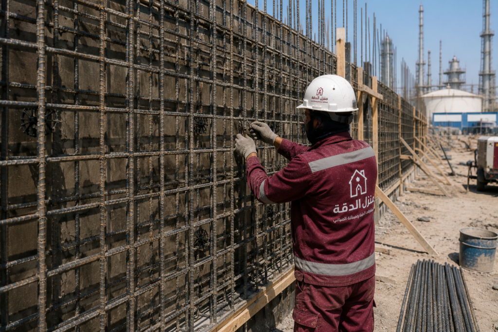 الشوت كريت في الدمام — مرحلة تنفيذ الأعمال